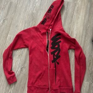 Vintage flag nor fail zip up